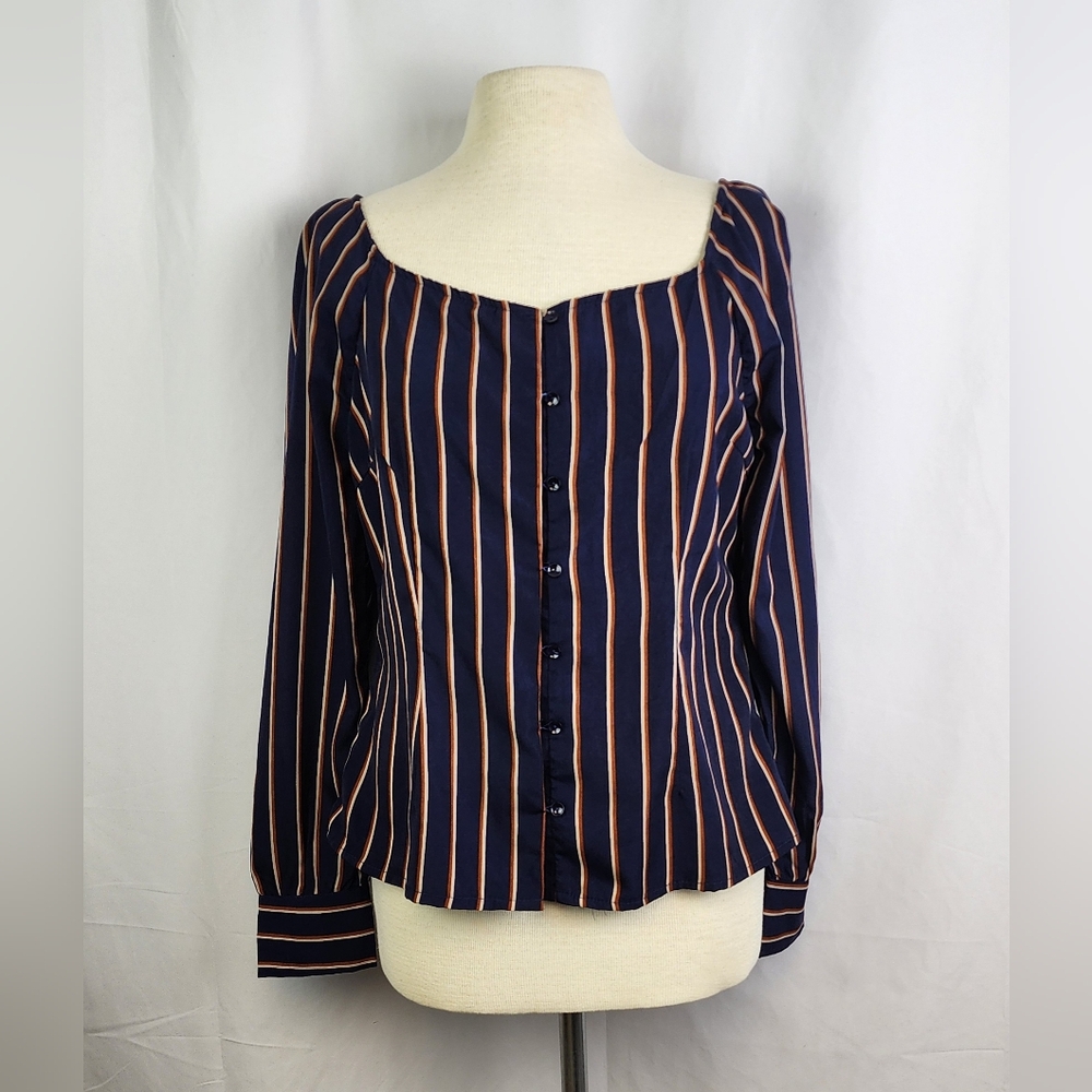 Women's Charlotte Russe Crop Long Sleeve Top Size L